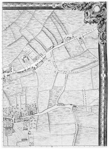 Mile End和Stepney Green地图，伦敦，1746年
